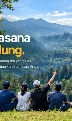 Ilustrasi hutan pinus Lembang